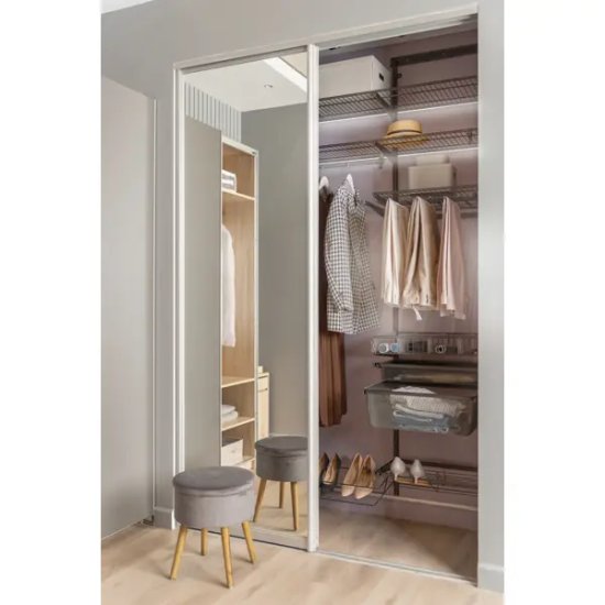 Комплект направляющих Spaceo 206.2 см цвет серебро