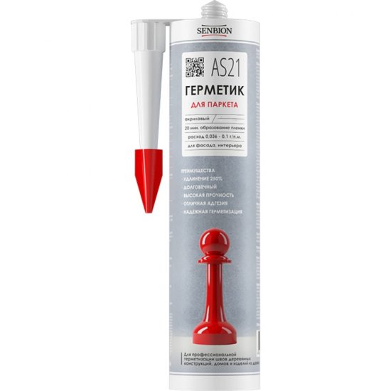 Акриловый герметик для древесины и паркета SENBION AS-21