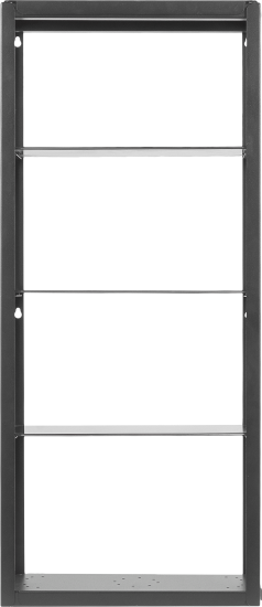 Стеллаж для ванной Март Ferro 36x85 см цвет чёрный