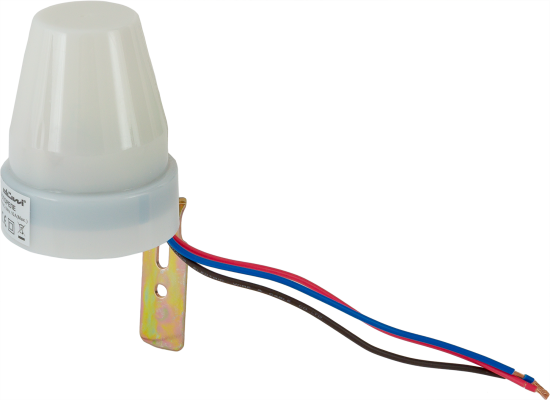 Фотореле Duwi FR-02 10 A, 2200 Вт, цвет белый, IP44