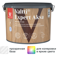 Антисептик защитно-декоративный Tikkurila Valtti Expert Akva полуматовый база EP бесцветный 9 л