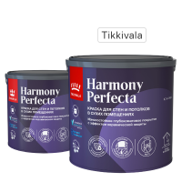 Краска для стен и потолков Tikkivala Perfecta моющаяся матовая цвет белый база А 2.7 л