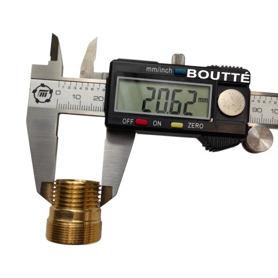 Переходник для смесителя BOUTTE латунный М24 НР - М22 ВР - 1/2