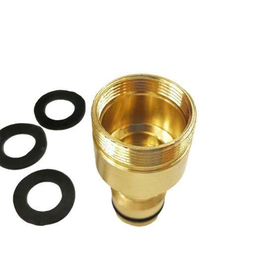 Переходник быстросъёмный для смесителя под аэратор BOUTTE М24 НР - М22 ВР латунный