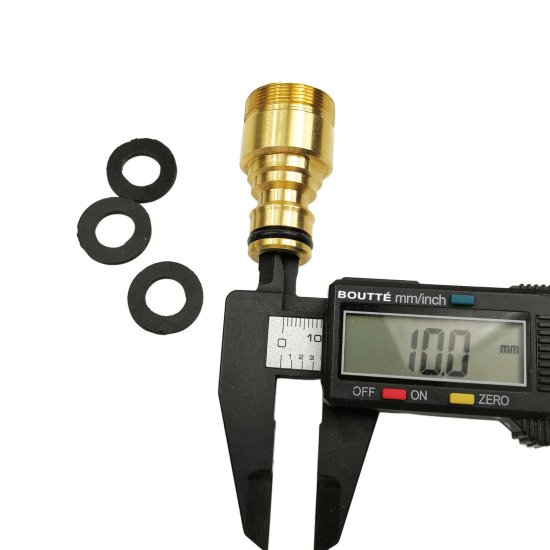 Переходник быстросъёмный для смесителя под аэратор BOUTTE М24 НР - М22 ВР латунный