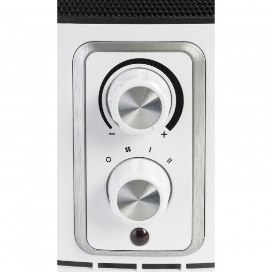 Тепловентилятор керамический электрический Equation с механическим термостатом 1500 Вт бело-черный