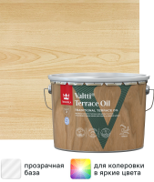 Масло для террас и садовой мебели Tikkurila Valtti Terrace Oil База ЕС бесцветное 2.7 л