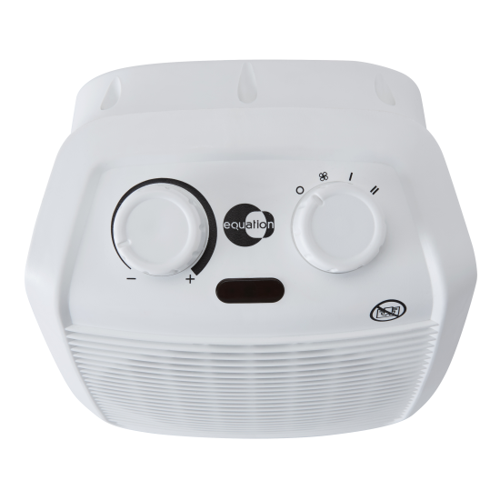 Тепловентилятор спиральный электрический Equation с механическим термостатом 2000 Вт цвет белый