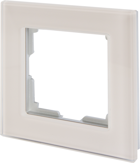 Рамка для розеток и выключателей Werkel Favorit 1 пост стекло цвет дымчатый