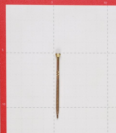 Саморезы для массивной доски 60x3,2 мм желтые (200 шт.)