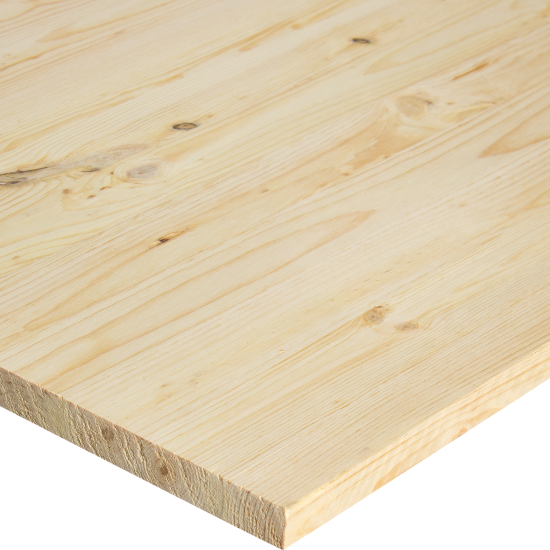 Мебельный щит 2500x500x18 мм хвоя сорт АВ