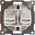 Розетка компьютерная двойная встраиваемая Onekey Florence RJ45 UTP cat 5e цвет бежевый