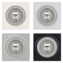 Розетка компьютерная встраиваемая Onekey Florence RJ45 UTP cat 5 цвет серый