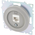 Розетка компьютерная встраиваемая Onekey Florence RJ45 UTP cat 5 цвет серый