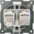 Розетка компьютерная двойная встраиваемая Onekey Florence RJ45 UTP cat 5e цвет серый