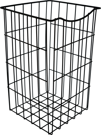 Корзина для белья 25x25x40 см цвет чёрный