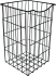 Корзина для белья 25x25x40 см цвет чёрный
