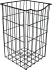 Корзина для белья 25x25x40 см цвет чёрный