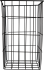Корзина для белья 25x25x40 см цвет чёрный