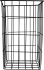 Корзина для белья 25x25x40 см цвет чёрный