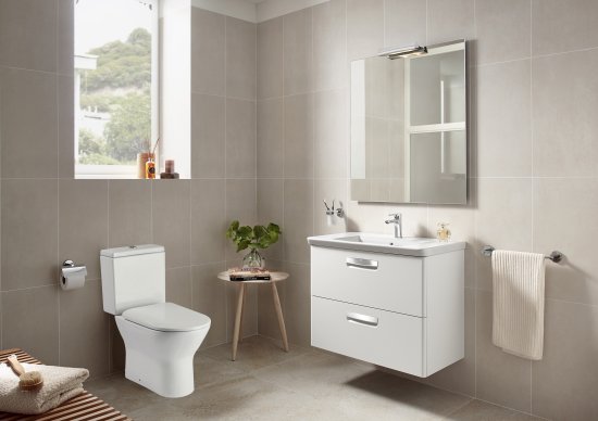 Унитаз-компакт Roca Faro горизонтальный выпуск двойной слив