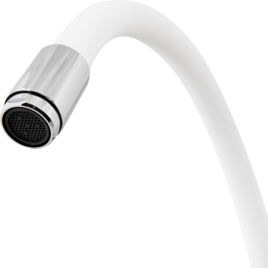 Смеситель для кухни Esko Coralli общая высота 40 см цвет хром/белый