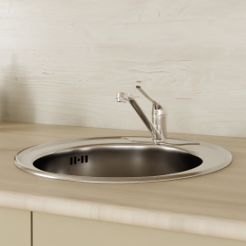 Смеситель для кухни Esko Dhaka общая высота 16.3 см цвет хром