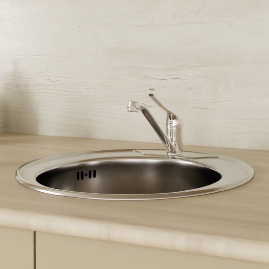 Смеситель для кухни Esko Dhaka общая высота 16.3 см цвет хром