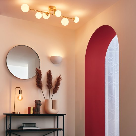 Зеркало декоративное Inspire Glam круглое D61 см цвет золотистый