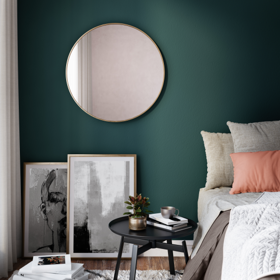 Зеркало декоративное Inspire Glam круглое D61 см цвет золотистый