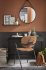 Зеркало декоративное Inspire Barbier круглое 41 см цвет чёрный