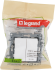 Переключатель двухклавишный - Legrand Etika - 10A 250В безвинтовые зажимы - белый