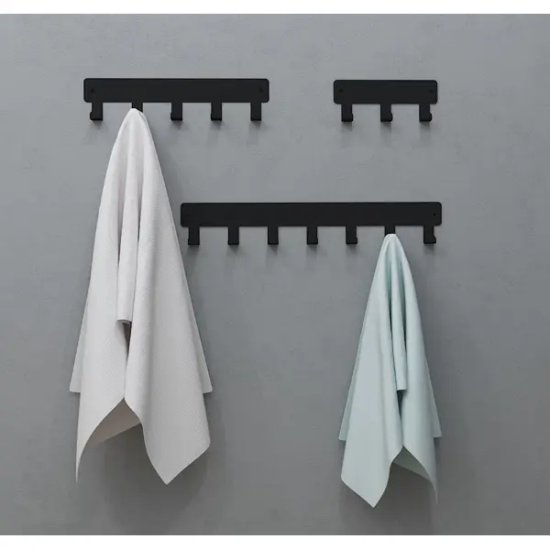 Планка 7 крючков Март Ferro цвет чёрный