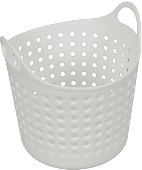 Корзинка для мелочей 11x10x8.5 см пластик цвет белый