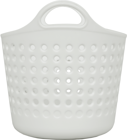 Корзинка для мелочей 11x10x8.5 см пластик цвет белый