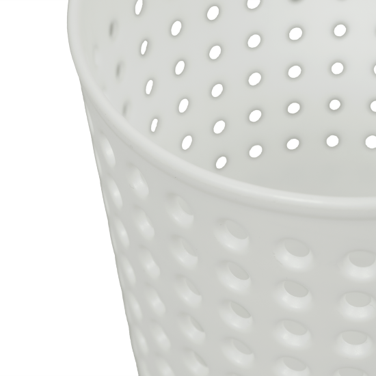 Корзинка для мелочей 11x10x8.5 см пластик цвет белый