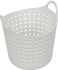 Корзинка для мелочей 11x10x8.5 см пластик цвет белый