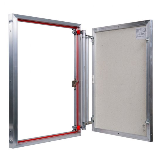 Люк ревизионный под плитку Практика EuroFormat-R алюминиевый 600х800 мм скрытый нажимной