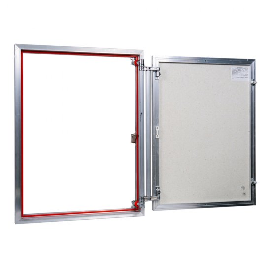 Люк ревизионный под плитку Практика EuroFormat-R алюминиевый 600х800 мм скрытый нажимной