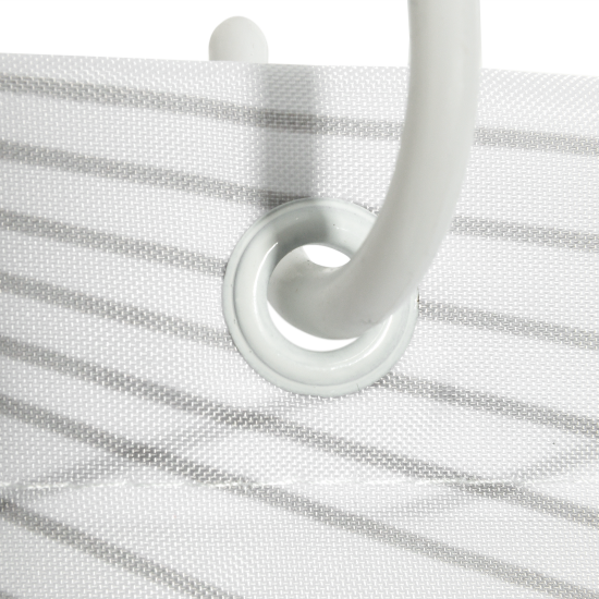 Штора для ванной Bath Plus Charme Red Fan Art 180x180 см полиэстер цвет белый