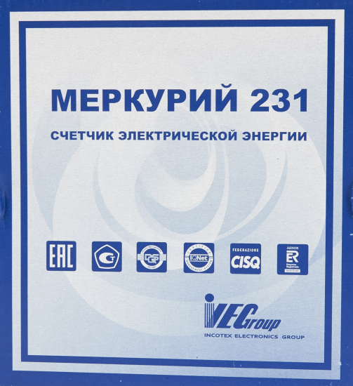 Счетчик электроэнергии Меркурий 231 АМ-01, трёхфазный