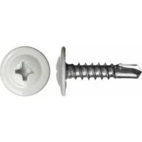 Саморез-сверло Daxmer ПШС 4,2x19 RAL 9003 1000 шт.