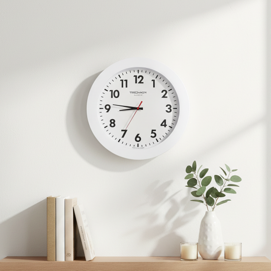 Часы настенные Troykatime Эконом цвет белый d30.5 см