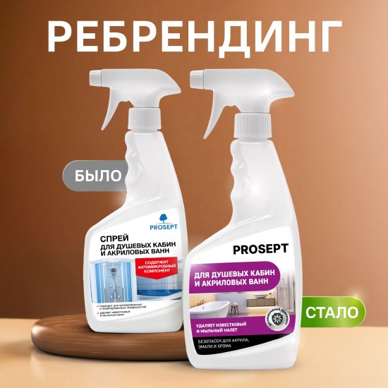 Средство чистящее для душевых кабин и акриловых ванн Prosept 500 мл