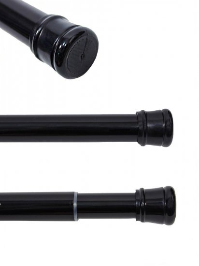 Карниз для ванной Bath Plus телескопический 122-218 см цвет чёрный