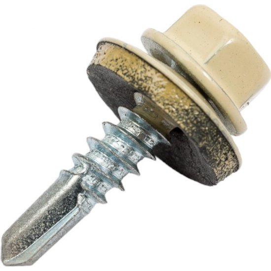 Кровельный саморез КРЕП-КОМП 4,8x19 RAL1014 слоновая кость 250 шт.