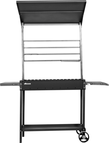 Мангал Gratar МАН 304 158x41x208 см сталь черный/ серый