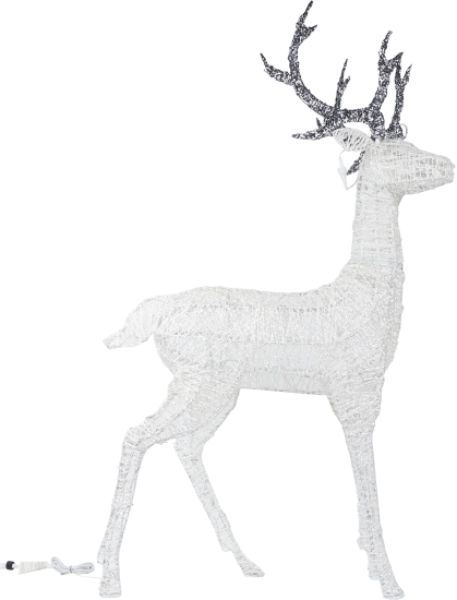 Светящаяся электрическая фигура фигура светодиодная «Олень» для улицы 260 ламп, цвет холодный белый