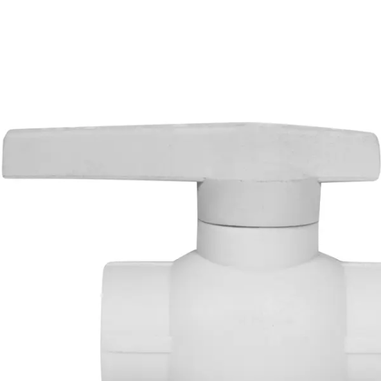 Кран шаровой прямой Valfex PN20 20 мм полипропилен ручка рычаг