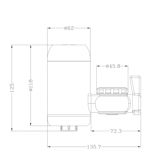 Проточный водонагреватель электрический Oasis NP-W 3.3 кВт белый